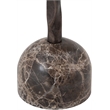 Meridian Furniture Helix Brown Genuine Marble Top End / Side Table