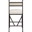 Meridian Furniture Monarch Cream Velvet Upholstered Counter Stool (Set of 2)