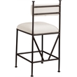 Meridian Furniture Monarch Cream Velvet Upholstered Counter Stool (Set of 2)