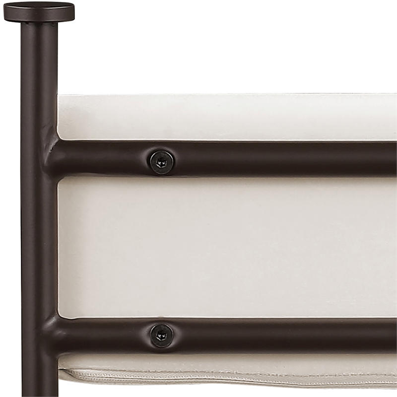 Meridian Furniture Monarch Cream Velvet Upholstered Counter Stool (Set of 2)