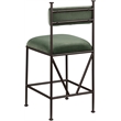 Meridian Furniture Monarch Green Velvet Upholstered Counter Stool (Set of 2)