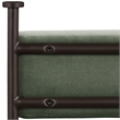 Meridian Furniture Monarch Green Velvet Upholstered Counter Stool (Set of 2)