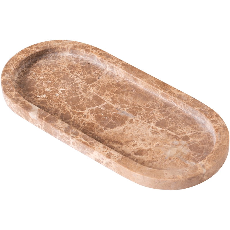 Meridian Furniture Vanta Beige Genuine Marble 2pc. Tray