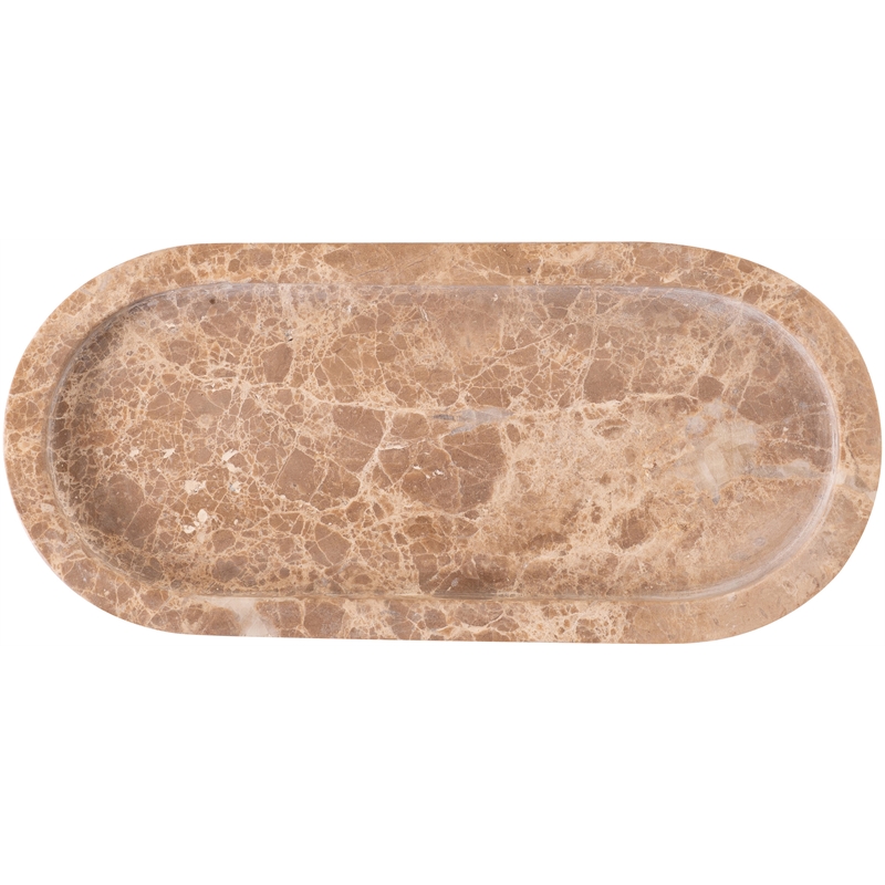 Meridian Furniture Vanta Beige Genuine Marble 2pc. Tray