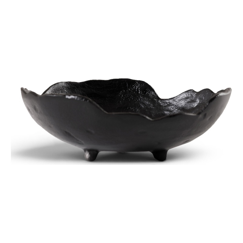 Meridian Furniture Calyx Black Aluminum Bowl