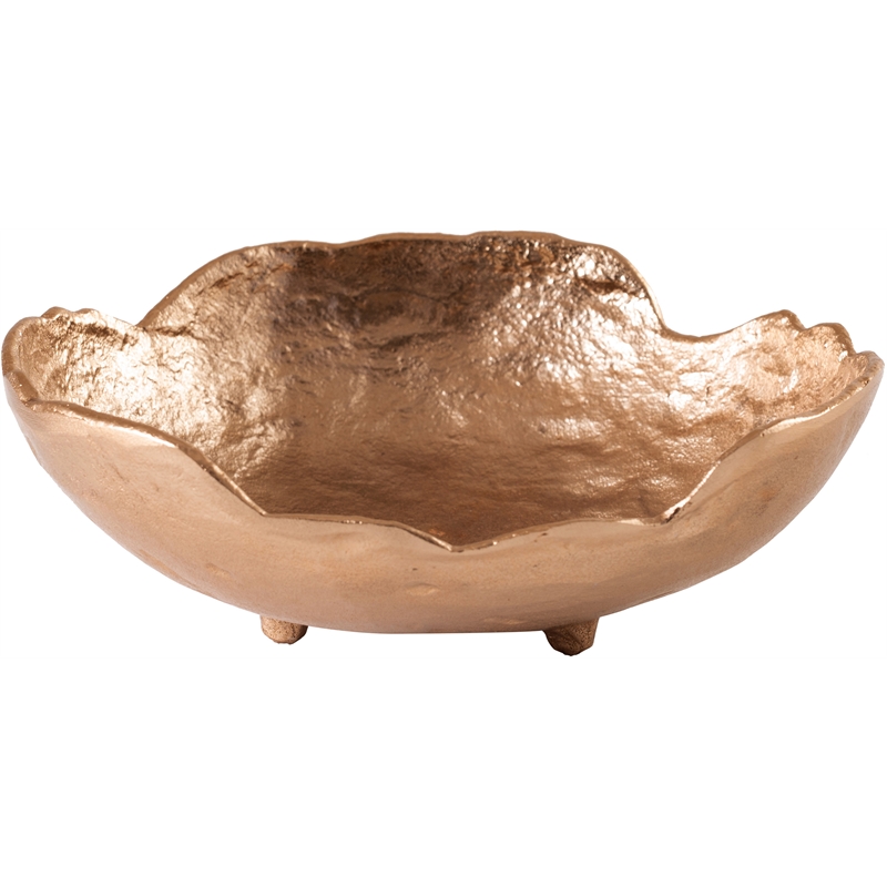 Meridian Furniture Calyx Brass Aluminum Bowl
