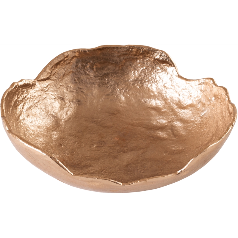 Meridian Furniture Calyx Brass Aluminum Bowl