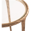 Meridian Furniture Evren Glass Top 2pc Nesting End / Side Table