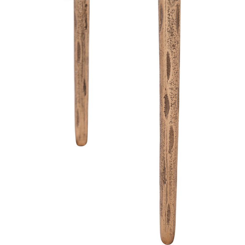 Meridian Furniture Evren Glass Top 2pc Nesting End / Side Table