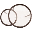 Meridian Furniture Evren Glass Top 2pc Nesting End / Side Table