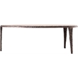 Meridian Furniture Gild Brown Genuine Marble Top And Aluminum Base Coffee Table