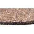 Meridian Furniture Gild Brown Genuine Marble Top And Aluminum Base Coffee Table