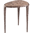 Meridian Furniture Gild Brown Genuine Marble Top End / Side Table