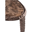 Meridian Furniture Gild Brown Genuine Marble Top End / Side Table
