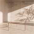 Meridian Furniture Evren Glass Top And Aluminum Base Coffee Table