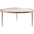 Meridian Furniture Evren Glass Top And Aluminum Base Coffee Table