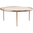 Meridian Furniture Evren Glass Top And Aluminum Base Coffee Table