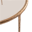 Meridian Furniture Evren Glass Top And Aluminum Base Coffee Table