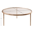 Meridian Furniture Evren Glass Top And Aluminum Base Coffee Table