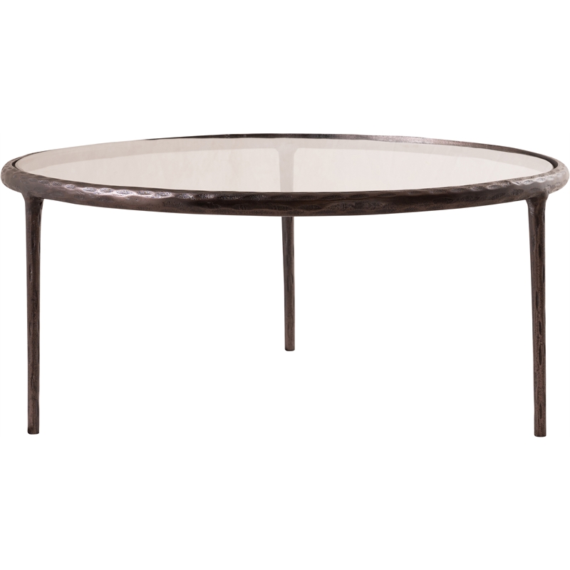 Meridian Furniture Evren Glass Top And Aluminum Base Coffee Table