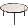 Meridian Furniture Evren Glass Top And Aluminum Base Coffee Table