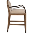 Meridian Furniture Cambria Beige Fabric Counter Stool