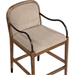 Meridian Furniture Cambria Beige Fabric Counter Stool