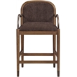 Meridian Furniture Cambria Brown Fabric Counter Stool