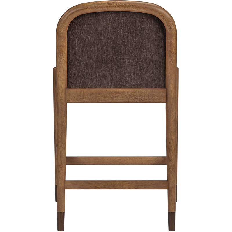 Meridian Furniture Cambria Brown Fabric Counter Stool