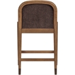 Meridian Furniture Cambria Brown Fabric Counter Stool
