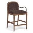 Meridian Furniture Cambria Brown Fabric Counter Stool