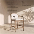 Meridian Furniture Cambria Cream Fabric Counter Stool