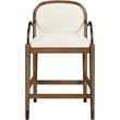 Meridian Furniture Cambria Cream Fabric Counter Stool