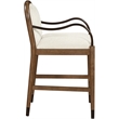 Meridian Furniture Cambria Cream Fabric Counter Stool