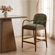 Meridian Furniture Cambria Green Fabric Counter Stool