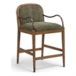 Meridian Furniture Cambria Green Fabric Counter Stool