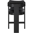Meridian Furniture Sacha Black Vegan Leather Upholstered Counter Stool
