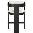Meridian Furniture Sacha Cream Vegan Leather Upholstered Counter Stool