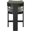 Meridian Furniture Sacha Olive Vegan Leather Upholstered Counter Stool