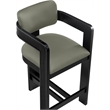 Meridian Furniture Sacha Olive Vegan Leather Upholstered Counter Stool