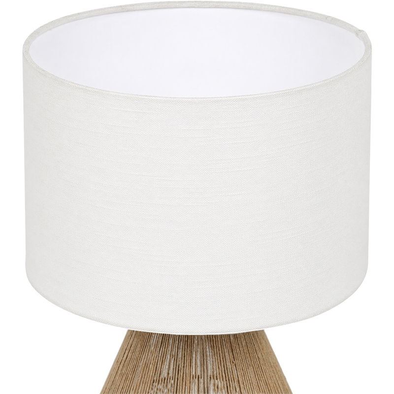 Meridian Furniture Soraya Beige Jute And Cotton Table Lamp