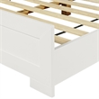Camden Isle Oxford Wooden White King Bed with Complete Slat System