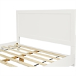 Camden Isle Oxford Wooden White King Bed with Complete Slat System