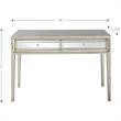 Camden Isle Delaney Mirrored Glass Console Table