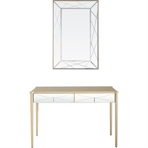 Camden Isle Insley Wall Mirror and Mirrored Console Table