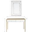 Camden Isle Insley Wall Mirror and Mirrored Console Table