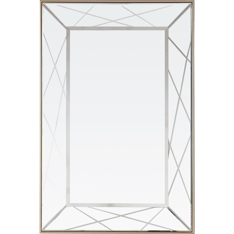 Camden Isle Insley Wall Mirror and Mirrored Console Table