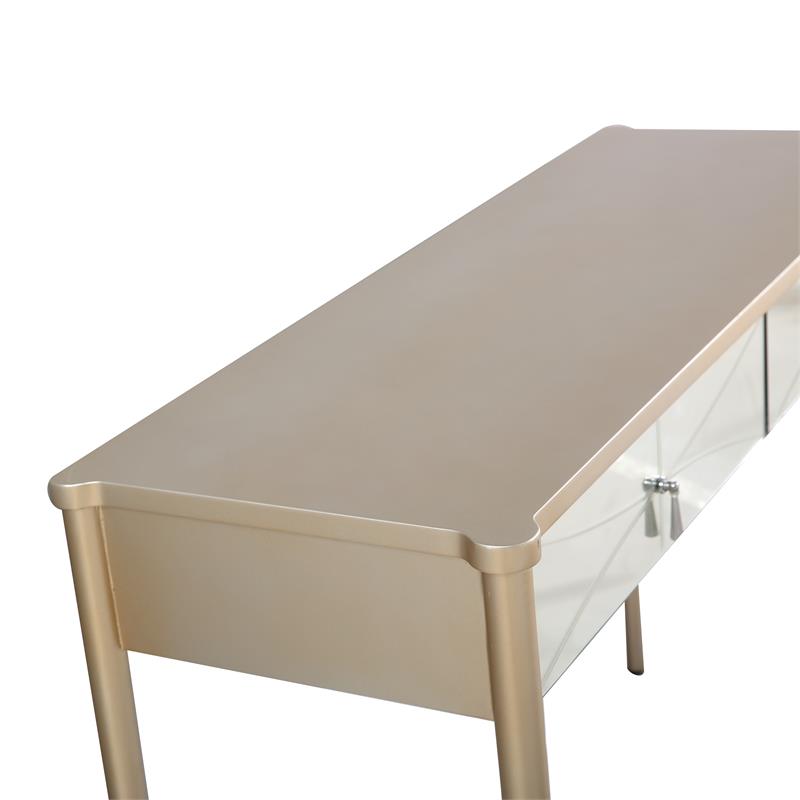 Camden Isle Insley Wall Mirror and Mirrored Console Table