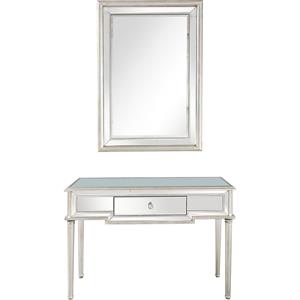 Camden Isle Morgan Wall Mirror and Mirrored Glass Console Table