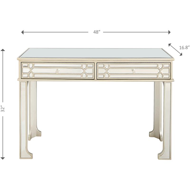 Camden Isle Aubrey Mirrored Console Table